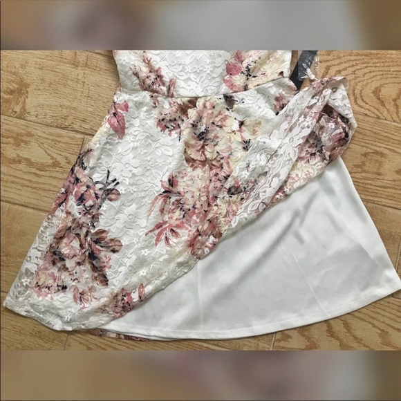 Lace Floral Print Dress - Picture 5 of 5